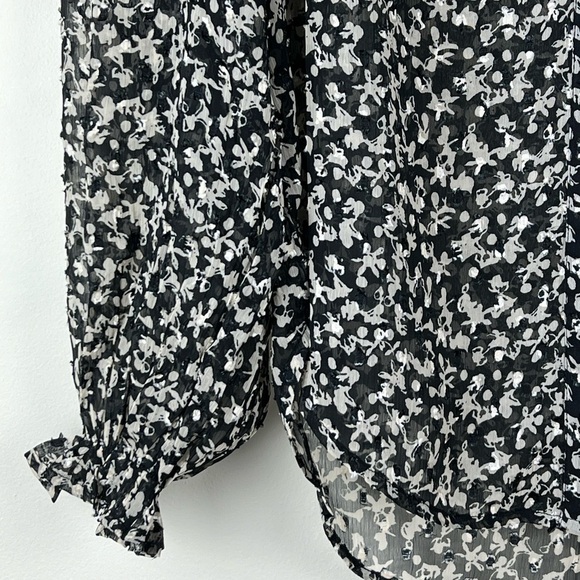 Bishop + Young | Selena Poet Blouse In Burnout Print | S - Picture 11 of 16